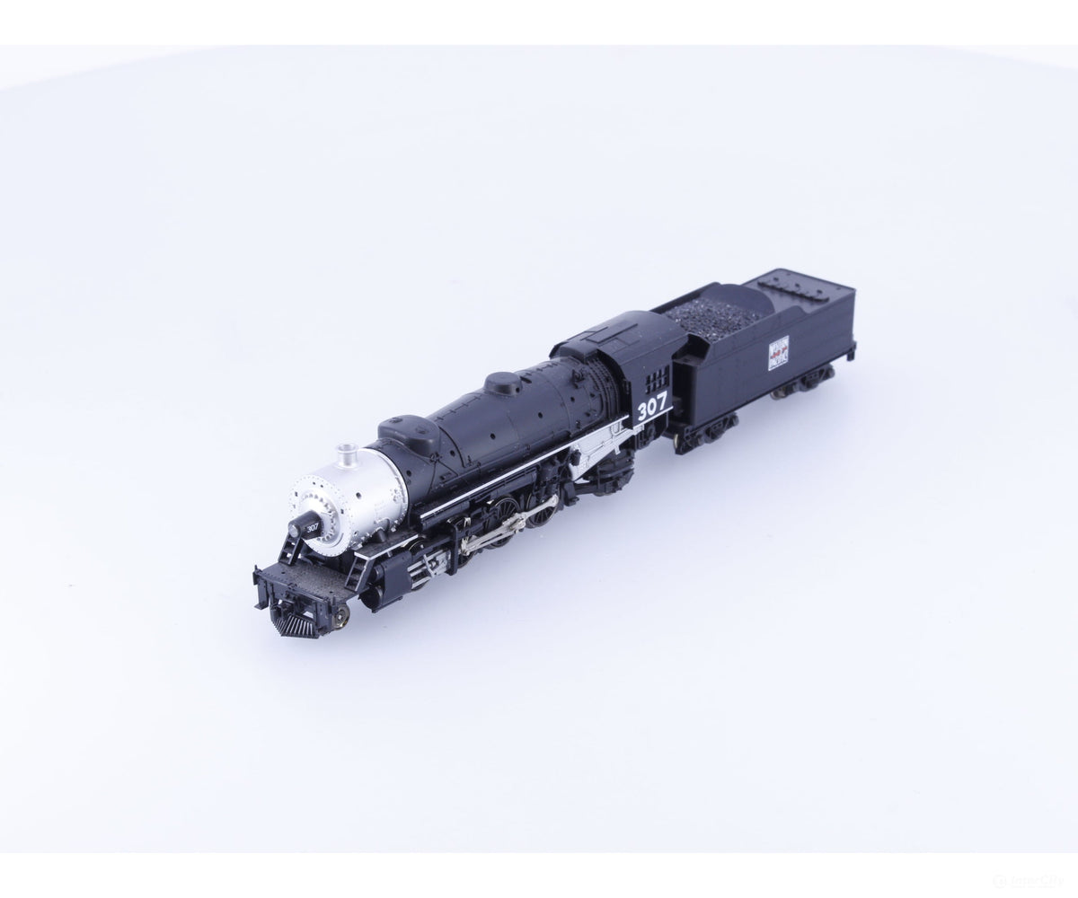 Kato 126-0207 N 2-8-2 Heavy Mikado Steam Locomotive Western Pacific (WP) 307 Analog DC - Locomotives
