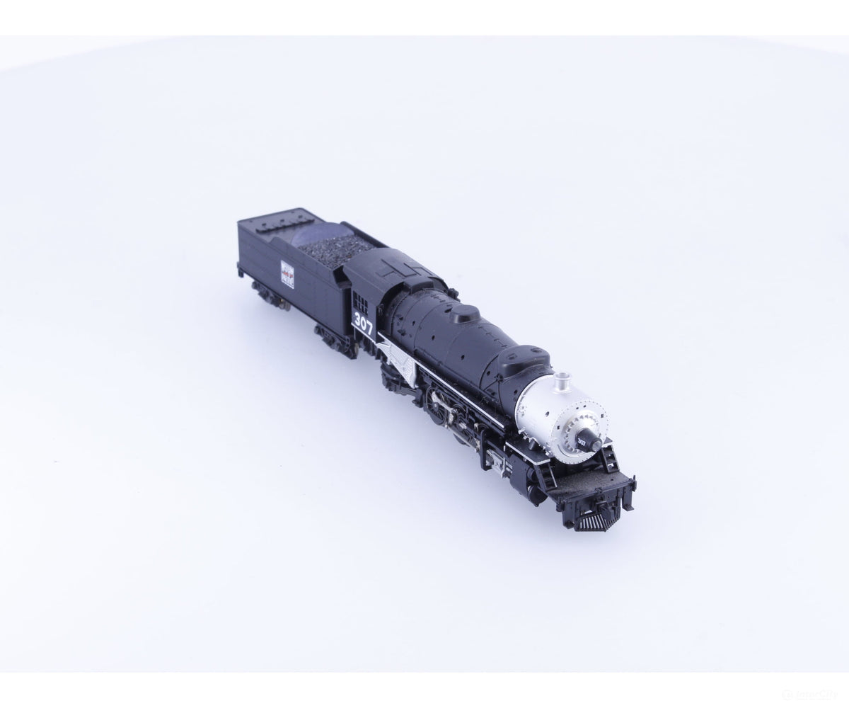 Kato 126-0207 N 2-8-2 Heavy Mikado Steam Locomotive Western Pacific (WP) 307 Analog DC - Locomotives