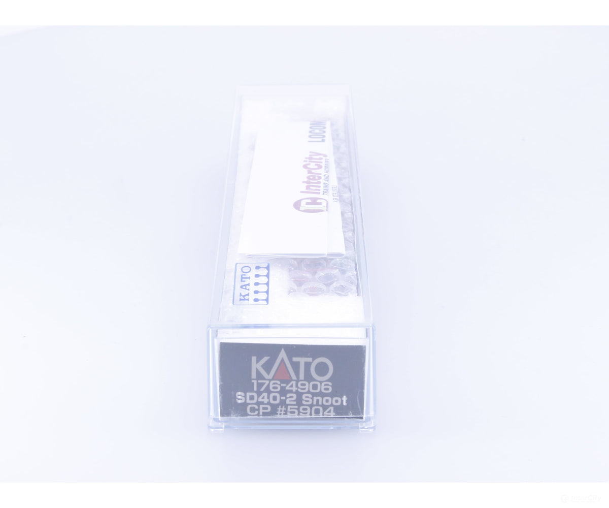 Kato 176-4906 N SD40-2 Snoot Diesel Locomotive Canadian Pacific (CP) 5904 Analog DC - Locomotives