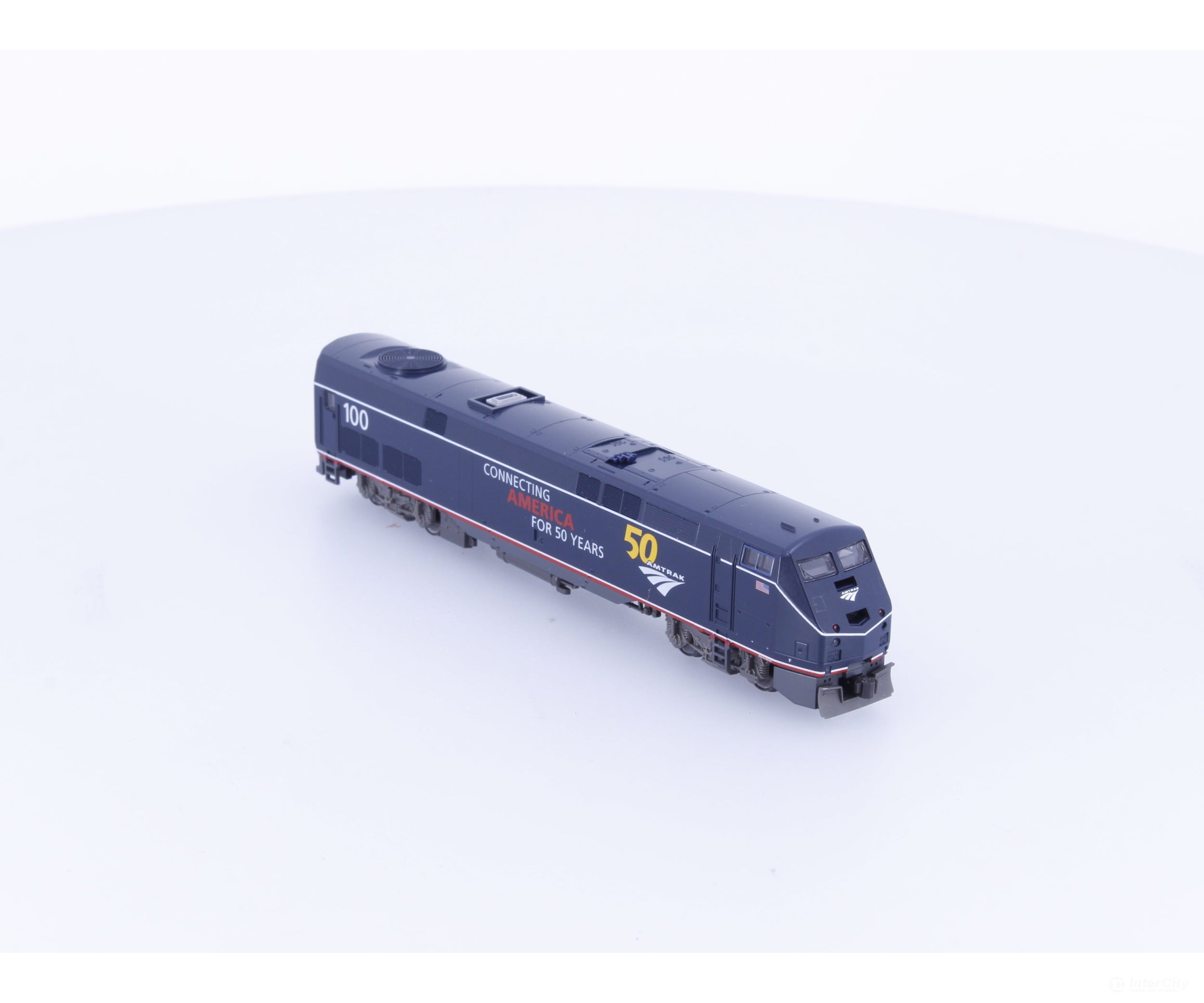Kato 176-6035 HO P42 Diesel Locomotive Midnight Blue 50th Anniversary Amtrak (AMTK) 100 Analog DC - Locomotives