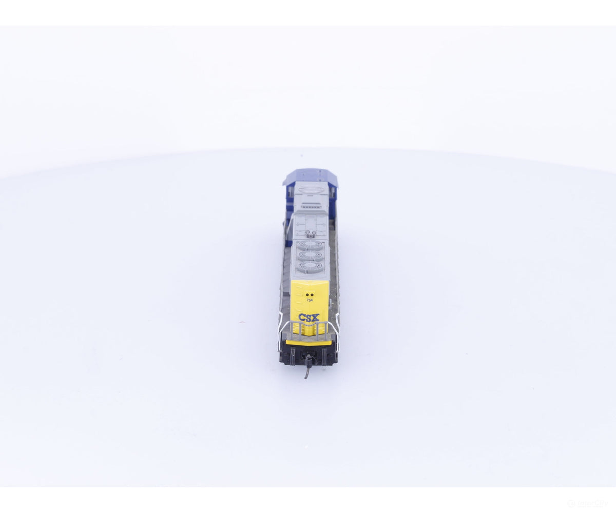 Kato 176-6308 N SD70MAC Diesel Locomotive CSX (CSX) 734 Analog DC - Locomotives