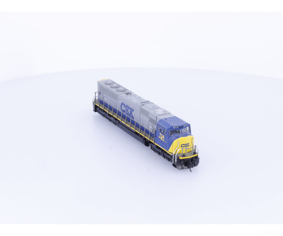 Kato 176-6308 N SD70MAC Diesel Locomotive CSX (CSX) 734 Analog DC - Locomotives