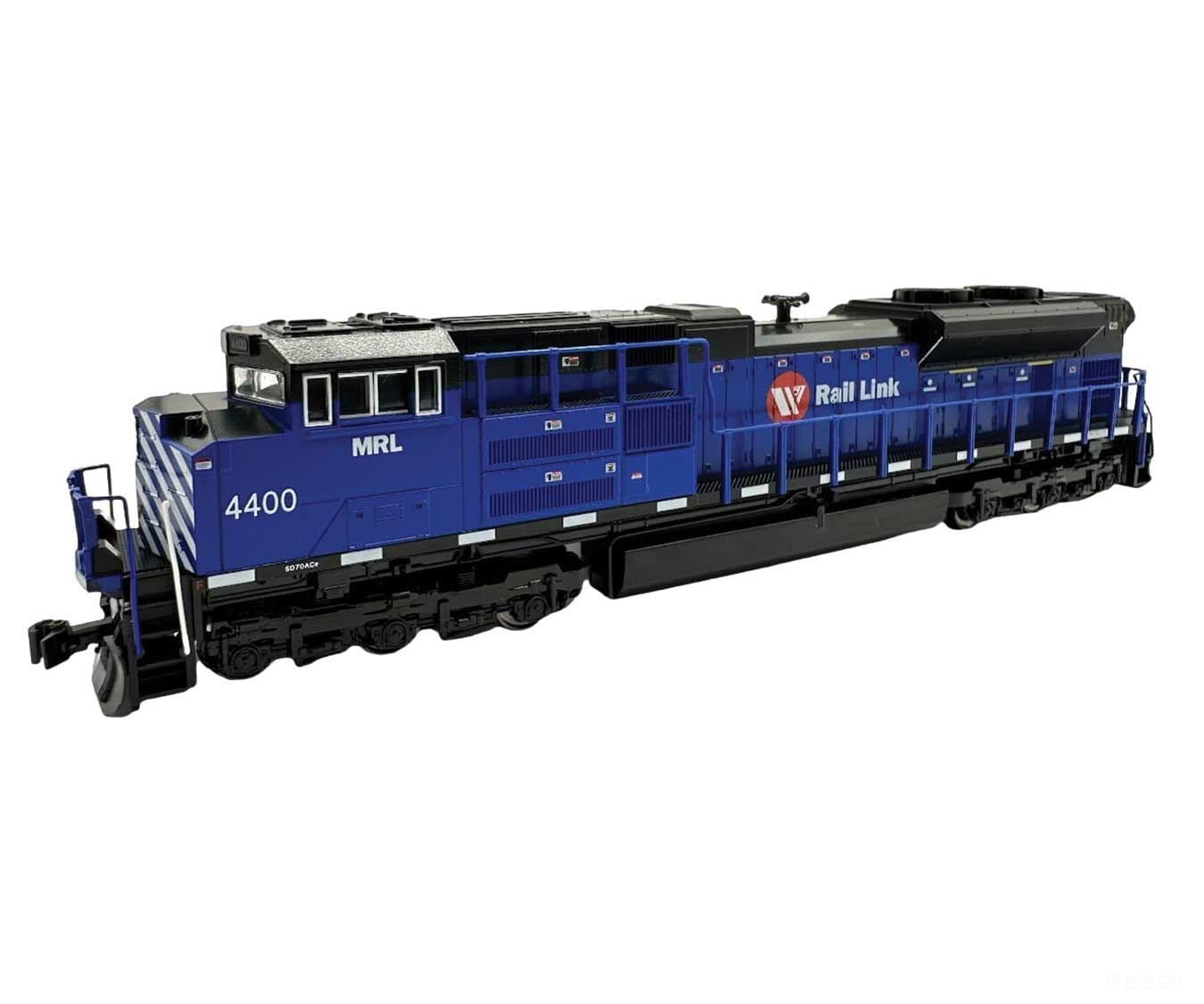 Kato 1768530 EMD SD70ACe with Nose Headlight - Standard DC -- Montana Rail Link #4400 (blue, white, red) - Default Title (IC-381-1768530)