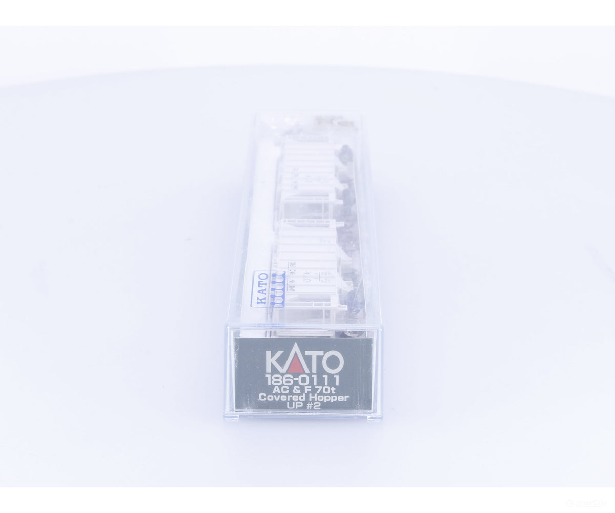 Kato 186-0111 N 2 Bay ACF Covered Hopper 2 Pack Union Pacific (UP) 101 267 - Freight Cars