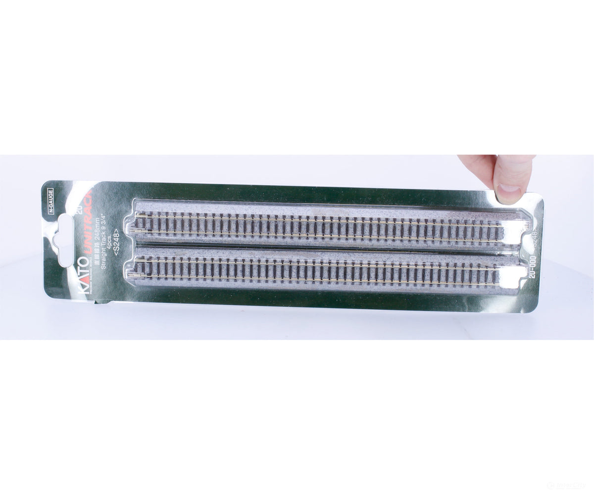 Kato 20-000 N Unitrack 9 3/4’’ Straight Track 4 Pieces - Track & Turnouts