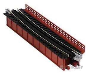 Kato 20470 Curved-Deck Girder Bridge with Code 80 Track - Assembled - Unitrack -- 19" 481mm Radius, 15 Degrees - Default Title (IC-381-20470)