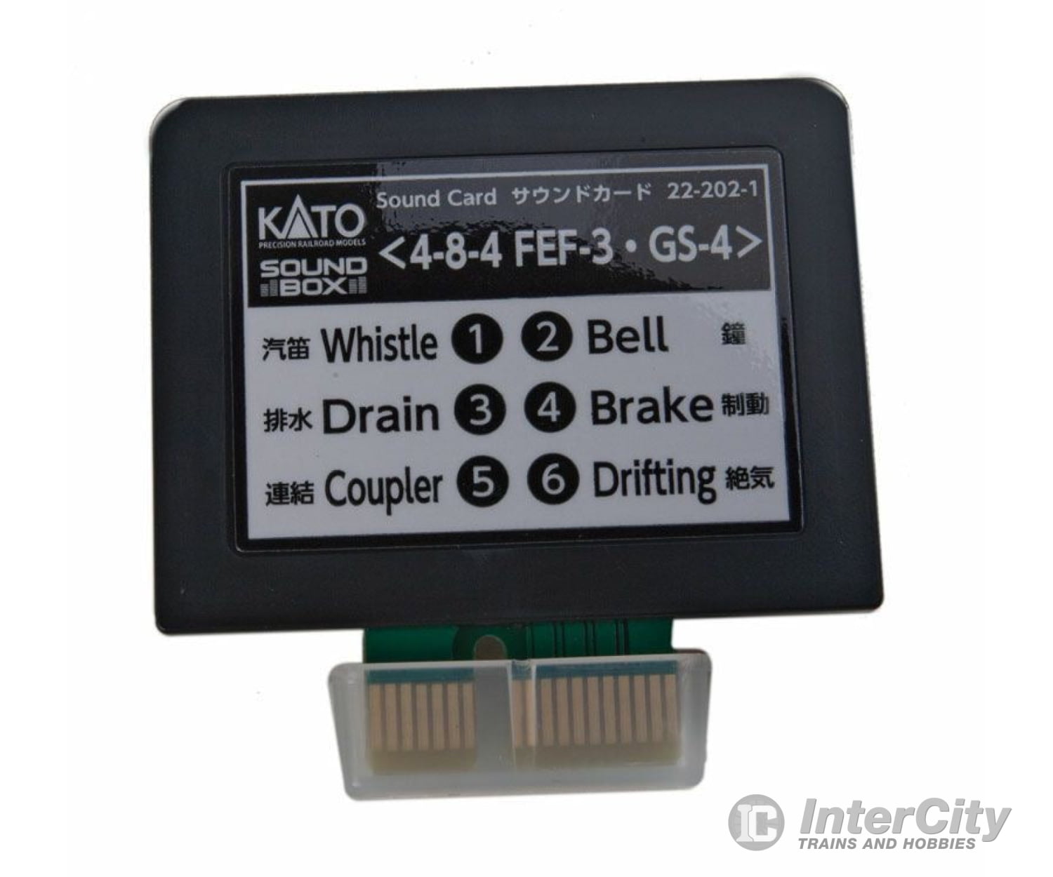 Kato 222021 Soundbox Sound Card -- UP Class FEF-3 & SP GS-4 4-8-4 Sound Files - Card Fits Soundbox #381-221011 - Default Title (CH-381-222021)