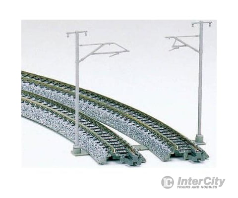 Kato 230591 Catenary Poles & Accessories -- Single Track Poles pkg(16) Track & Turnouts