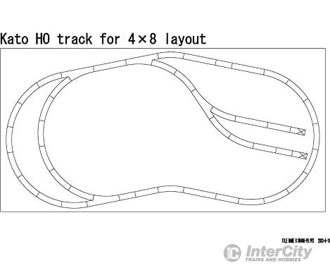 Kato 3103 World's Greatest Hobby Track Pack - Unitrack -- For a 4 x 8' Layout - Default Title (IC-381-3103)