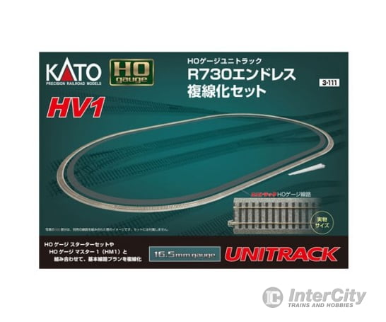 Kato 3111 Unitrack HV1 Oval Set -- 28-3/4’’ 73cm Radius Curves (Outer Loop for HM1 Set #381-3104) Track & Turnouts