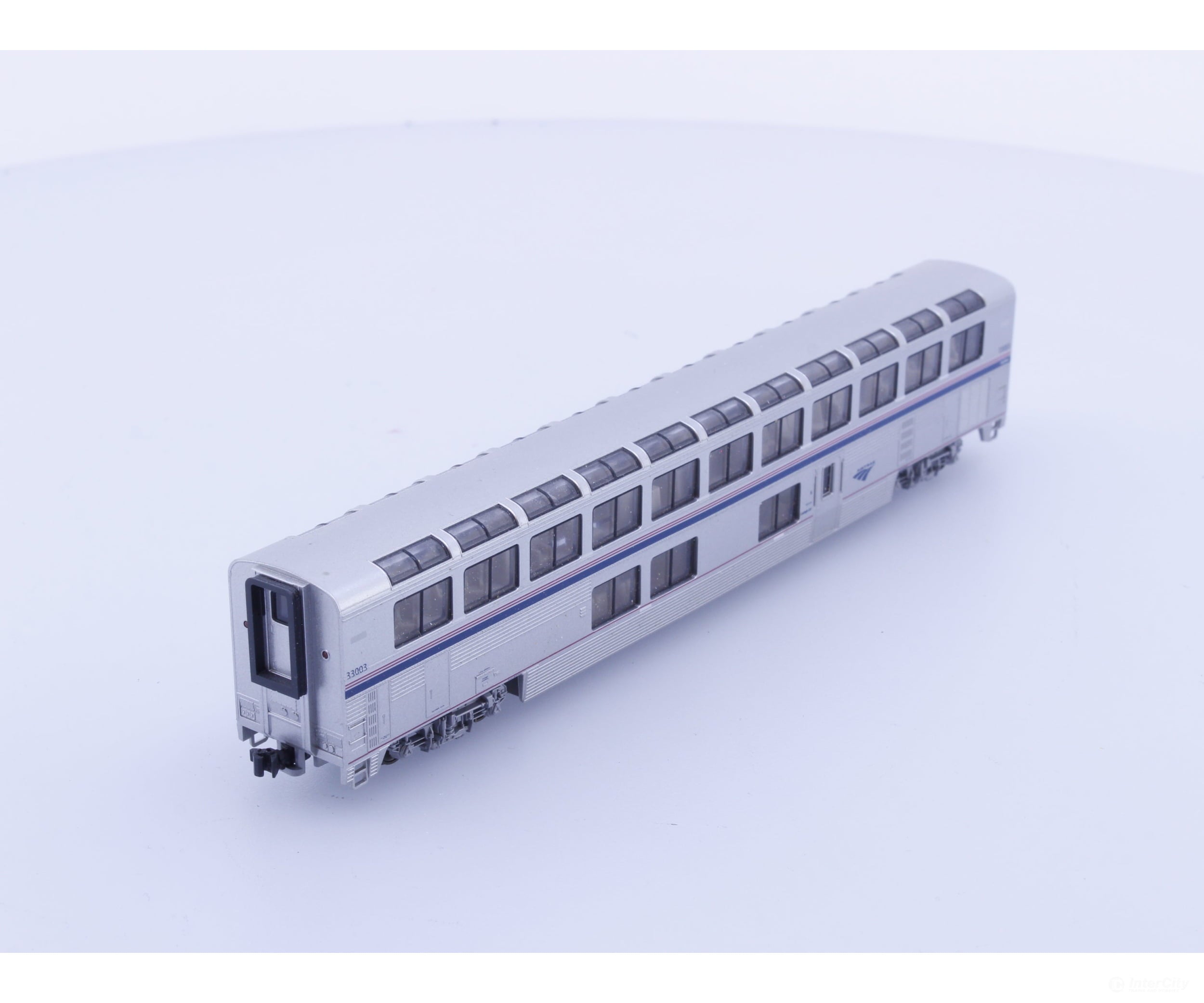 Kato 33003 N Double Deck Lounge Car Amtrak (AMTK) 33003 - Passenger Cars