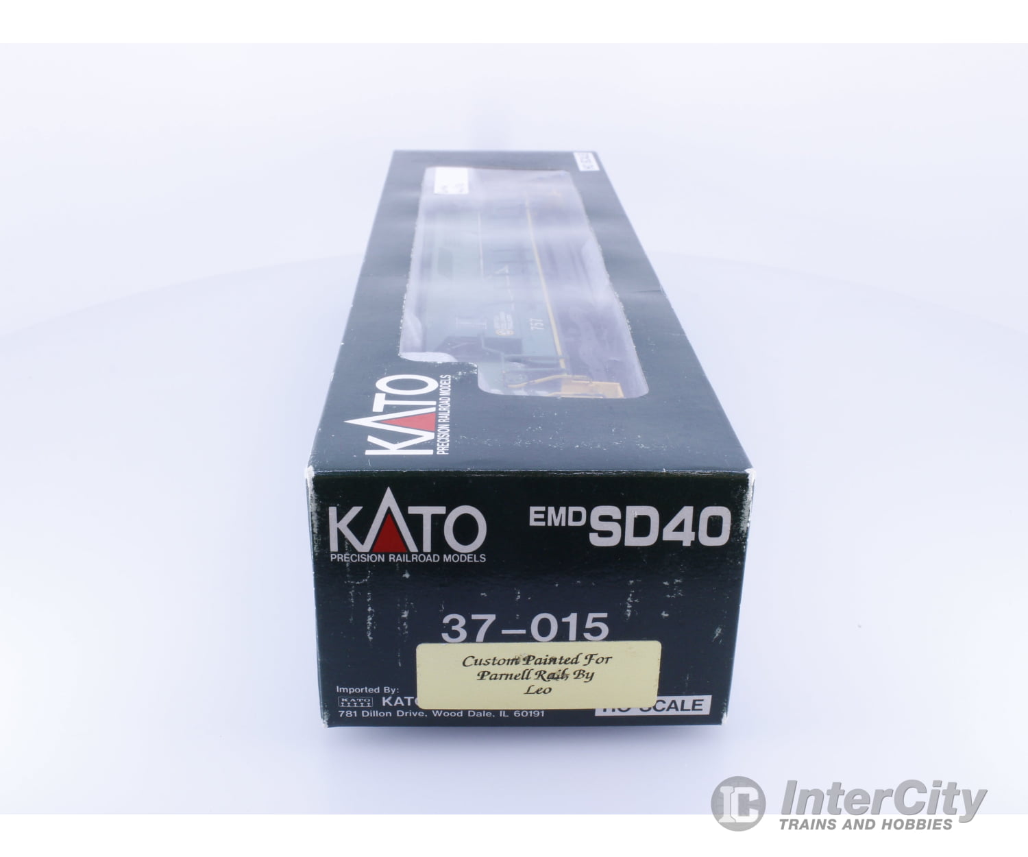 Kato 37-015 HO EMD SD-40 Diesel Locomotive Custom Painted BC Rail (BCOL) 757 Analog DC Locomotives