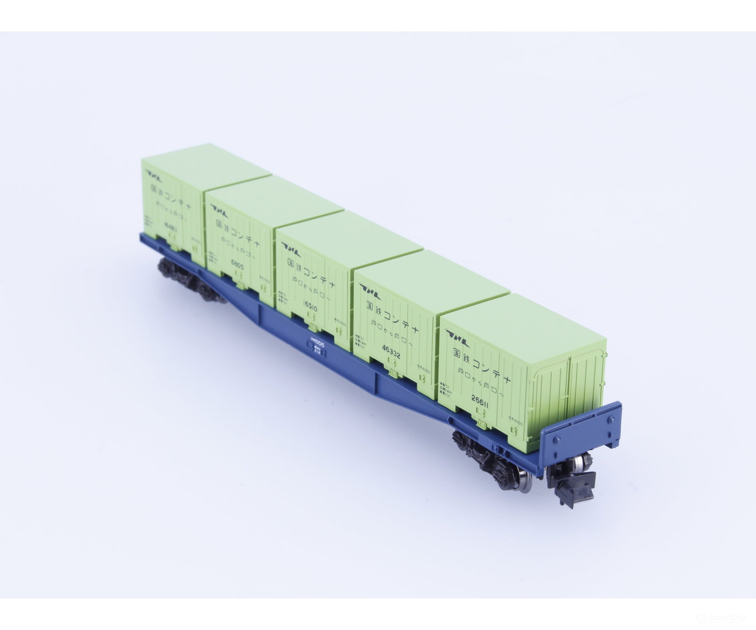 Kato 8002 N KOKI Flatcar with 5 Containers #2 10015 Freight Cars