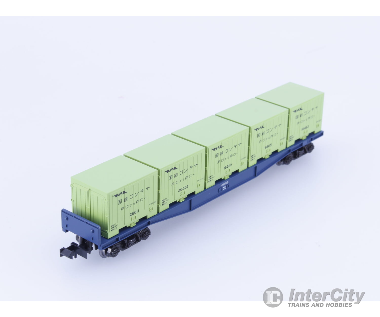 Kato 8002 N KOKI Flatcar with 5 Containers #2 10015 Freight Cars