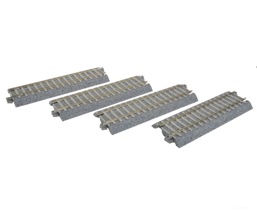 Kato 2141 Straight Track w/Concrete Ties - Unitrack -- 4-7/8" 123mm pkg(4) - Default Title (IC-381-2141)
