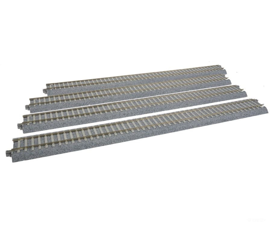 Kato HO 2181 Straight Track w/Concrete Ties - Unitrack -- 14-1/2" 369mm pkg(4) - Default Title (CH-381-2181)