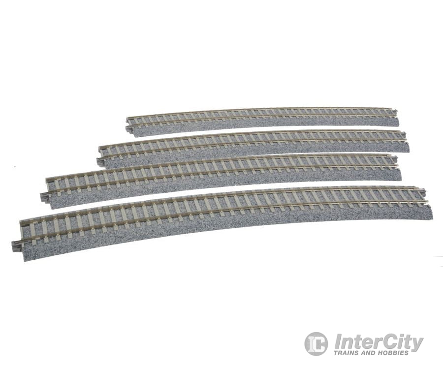 Kato HO 2251 Superelevated Curve Track w/Concrete Ties - Unitrack -- 31-1/8" 790mm Radius, 22.5 Degree Sections pkg(4) - Default Title (CH-381-2251)