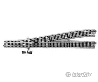 Kato HO 2860 Unitrack - Powered Turnout -- #6 Left Hand - 19-3/8" 492mm; 34-1/8" 867mm Radius - Default Title (CH-381-2860)