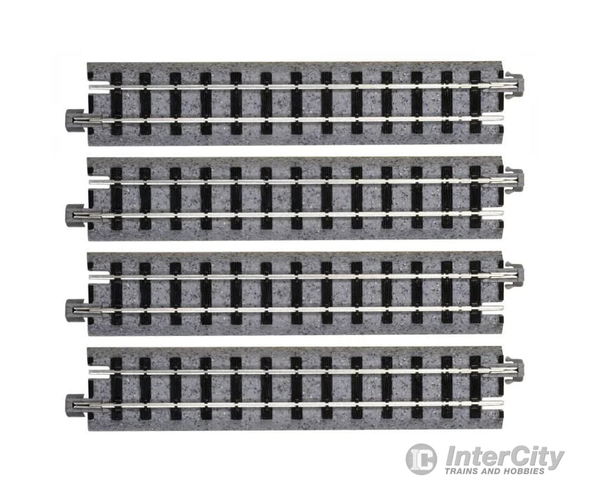 Kato Hon30 52120 Straight Roadbed Track Section - Unitrack 4-7/8’’ 124Mm Sections Pkg(4) & Turnouts