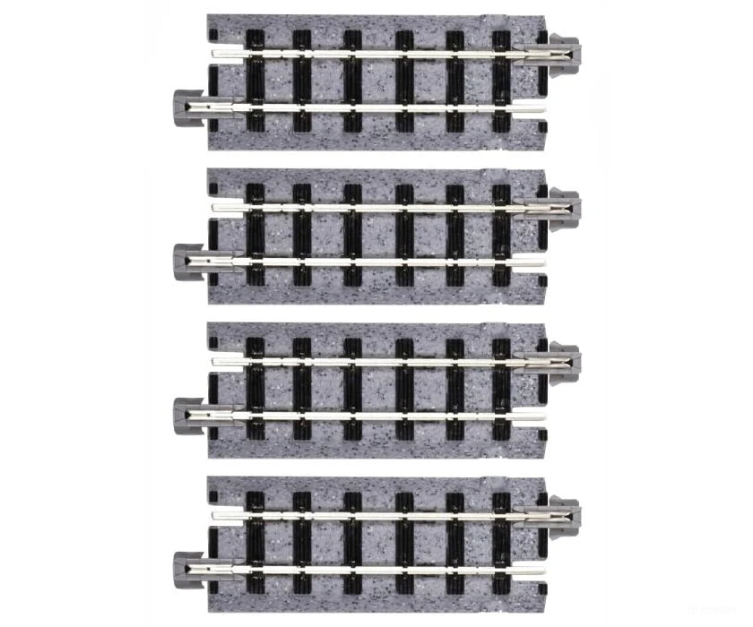 Kato Hon30 52140 Straight Roadbed Track Section - Unitrack 2-7/16’’ 62Mm Sections Pkg(4) & Turnouts