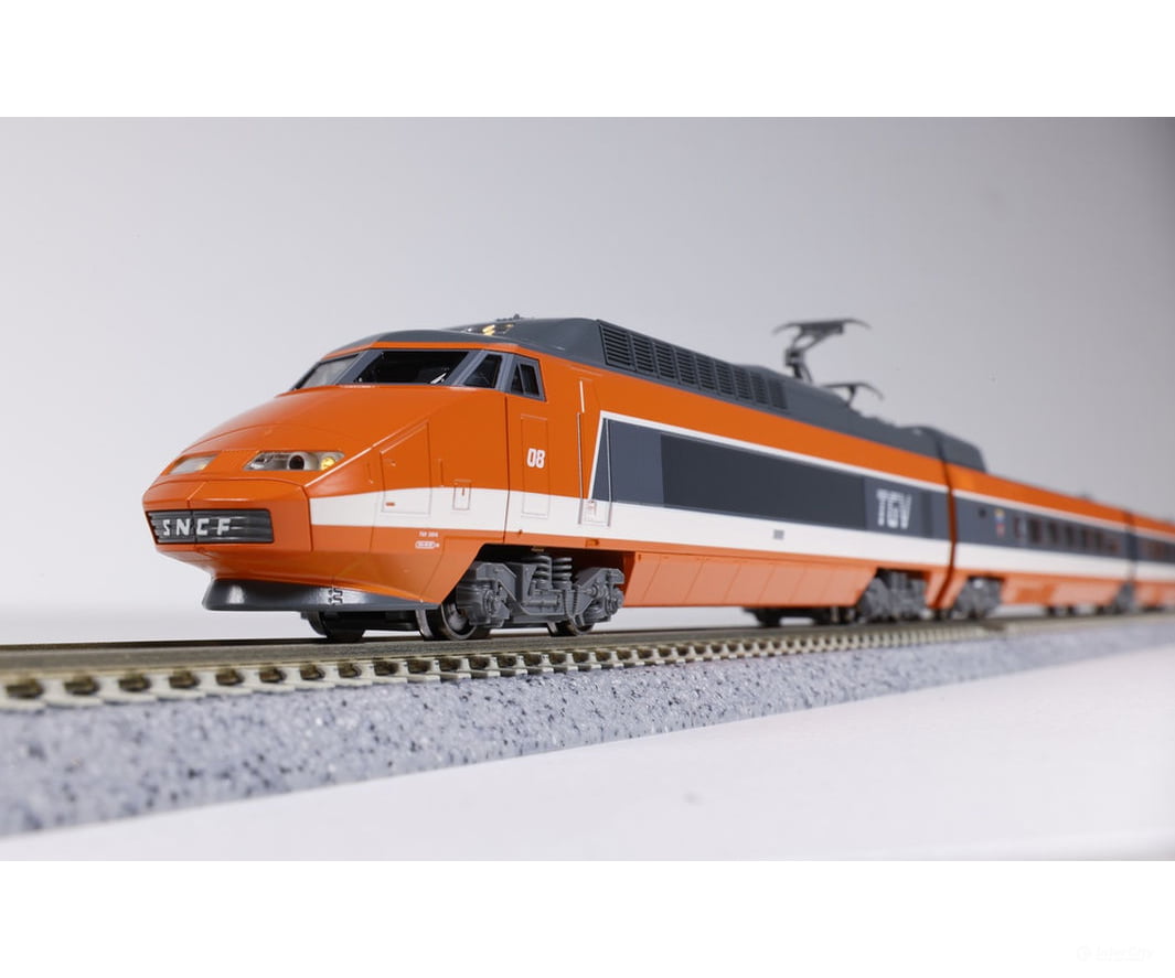 Kato N 10-2083 10-2084 SNCF TGV Sud-Est 5-car Basic set + 5-Car Add-On Set (DC Analog) - Locomotives
