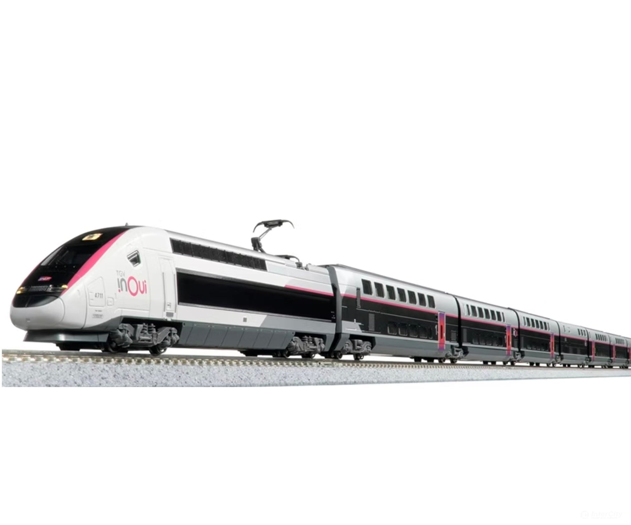 Kato N 10-2131 TGV Euroduplex ’inOui’ 5-Car Basic Set (Standard DC - DCC Ready) Starter & Train Sets