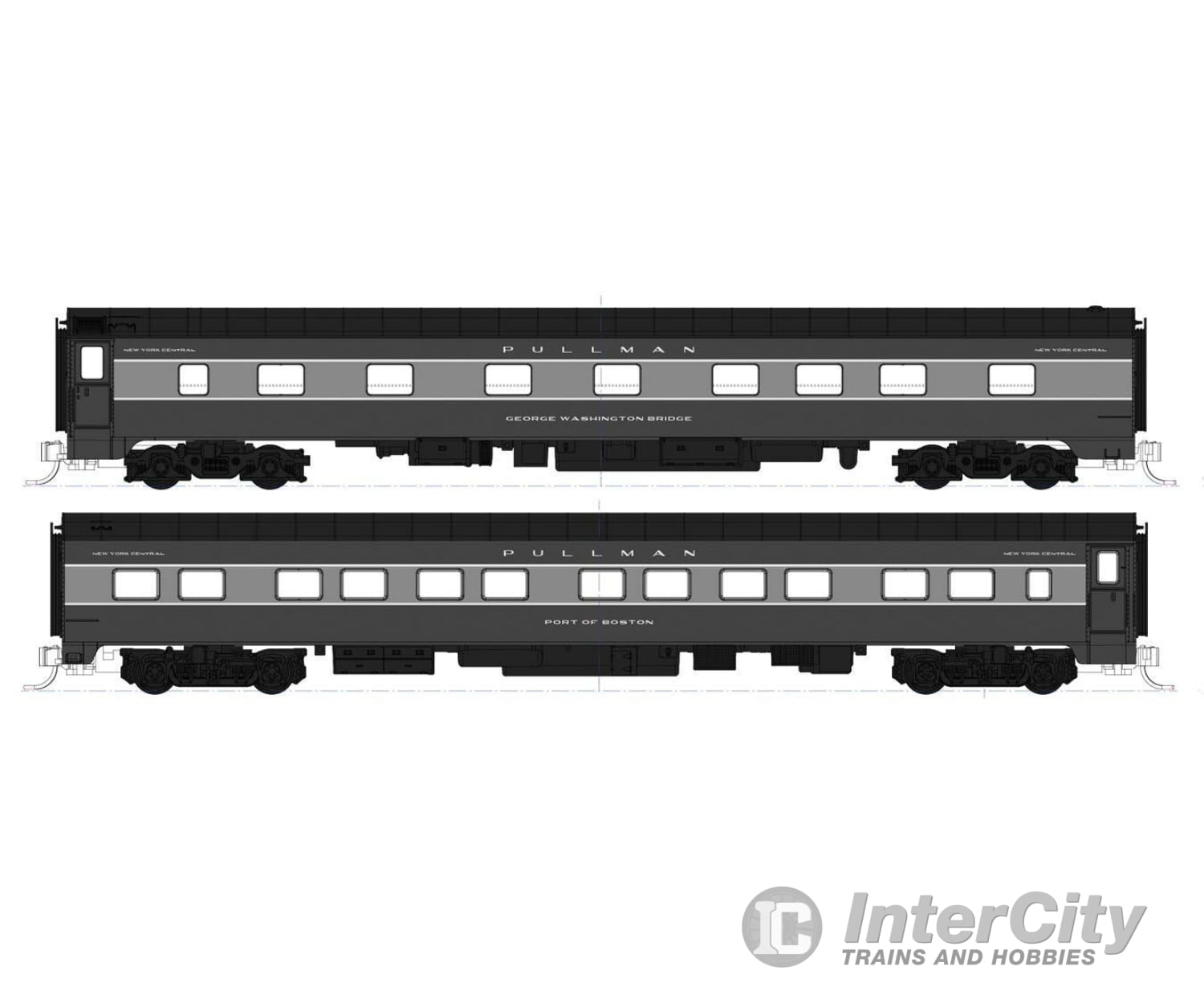 Kato N 106100 20th Century Limited 9-Car Base Set - Ready to Run -- New York Central (Late 1940s 2-Tone Gray) - Default Title (CH-381-106100)