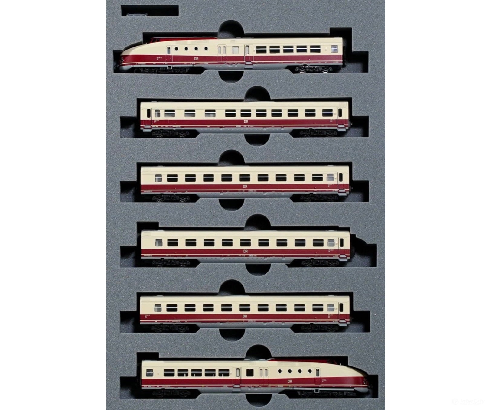 Kato N 107451 BR 175 German DR 6-Car Train Set - Analog DC - Starter & Train Sets