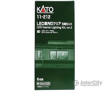 Kato N 11212 Passenger Car Interior Lighting - Kit -- Version 2 (2012) pkg(6) - Default Title (CH-381-11212)
