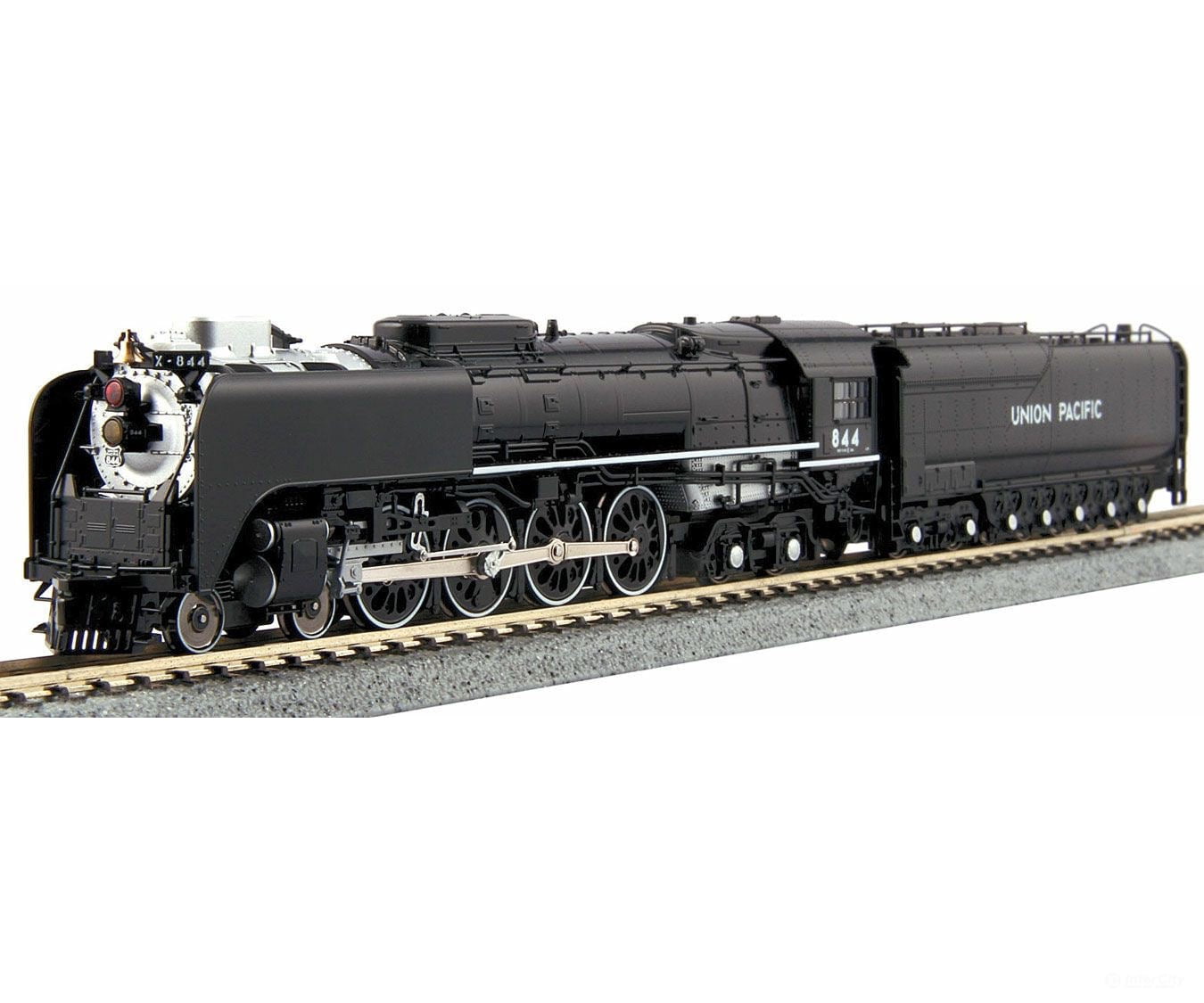 Kato 1260401 Class FEF-3 4-8-4 - Standard DC -- Union Pacific #844 (Excursion Scheme, black, graphite, white) - Default Title (IC-381-1260401)