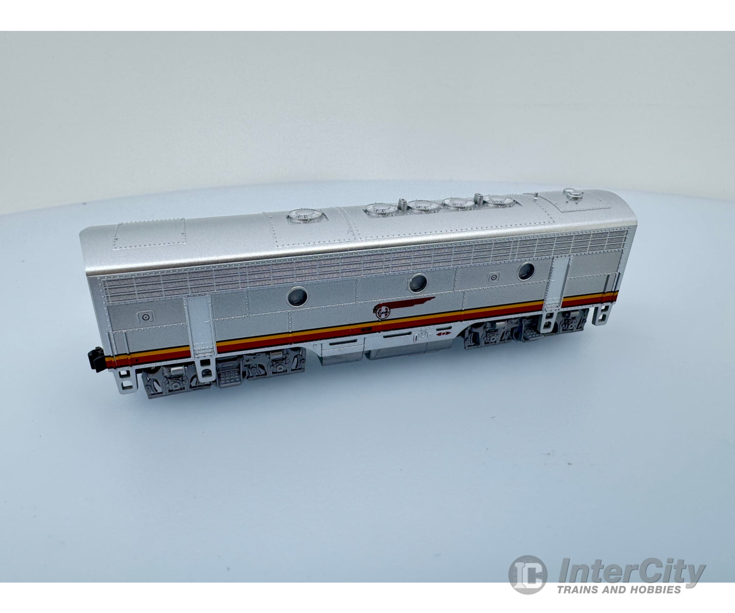 Kato N 1762211DCC EMD F7B with Steam Generator - DCC -- Santa Fe (Warbonnet red silver; Numberboards for 300 301 304)