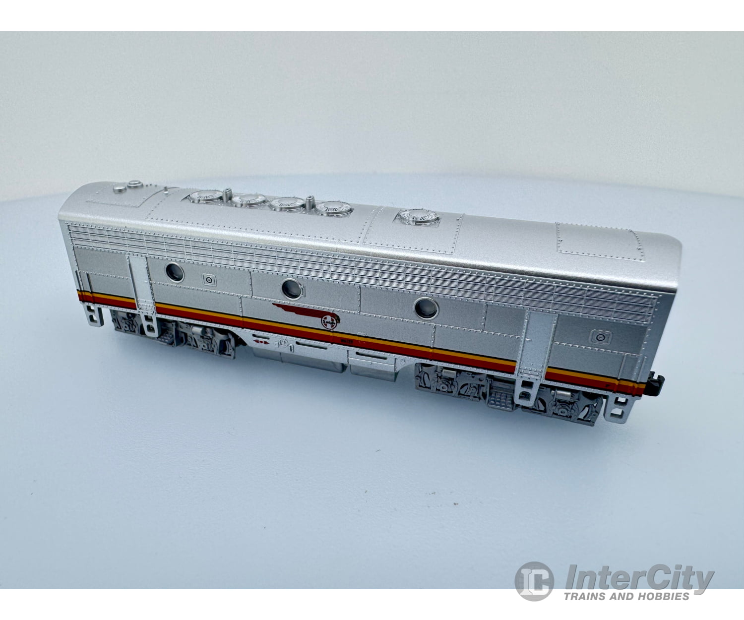 Kato N 1762211DCC EMD F7B with Steam Generator - DCC -- Santa Fe (Warbonnet red silver; Numberboards for 300 301 304)