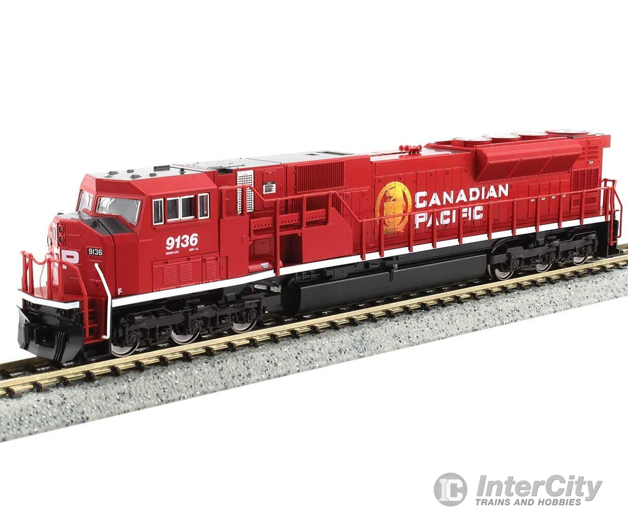Kato N 1765626 EMD SD90/43MAC - Standard DC - Canadian Pacific #9136 (red white gold) Locomotives