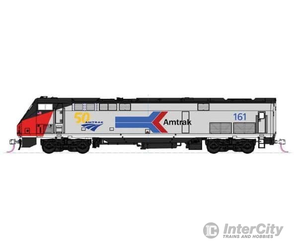 Kato N 1766036 GE P42 Genesis - Standard DC -- Amtrak #161 (Phase I, silver, red, white, blue, 50th Anniversary & Arrow Log - Default Title (CH-381-1766036)