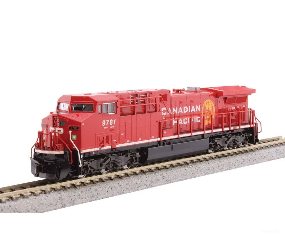 Kato N 1767217DCC GE AC4400CW - DCC - Canadian Pacific #9781 (red white Golden Beaver Logo) - Locomotives