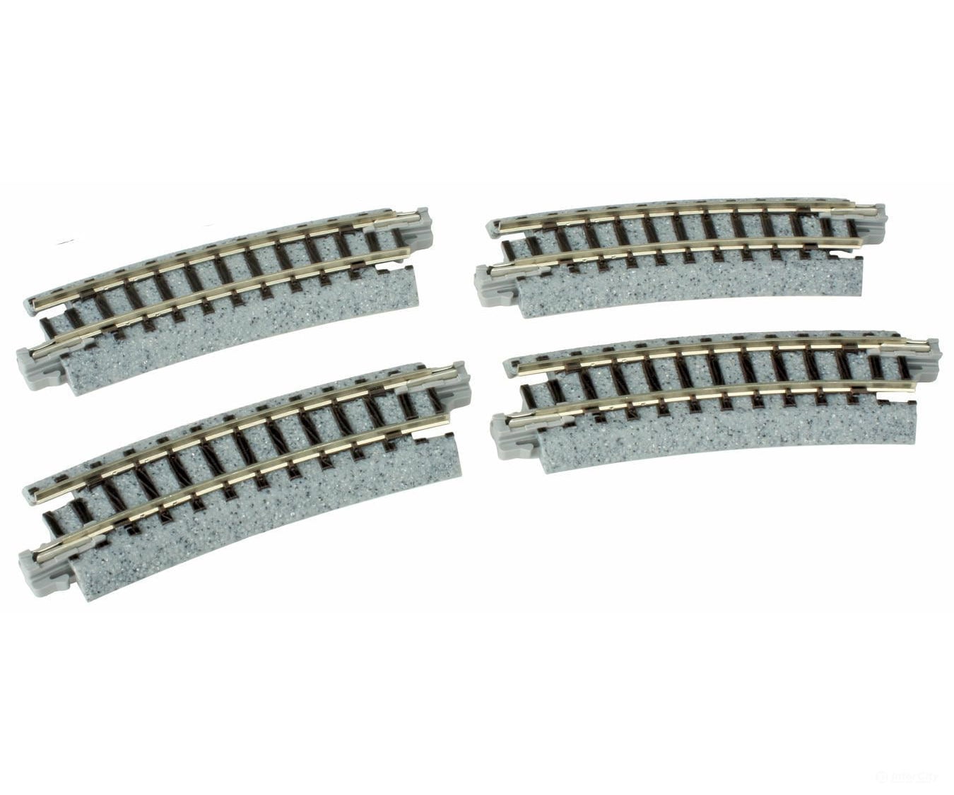 Kato N Unitrack - Curved Track 9.75" Radius 15-Degree pkg(4) - Default Title (IC-381-20101)