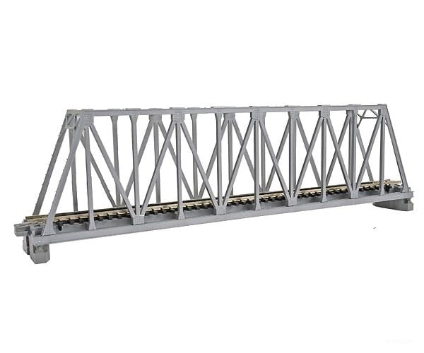 Kato N 20433 Single-Truss Bridge - 248mm 9-3/4" -- Silver - Default Title (CH-381-20433)