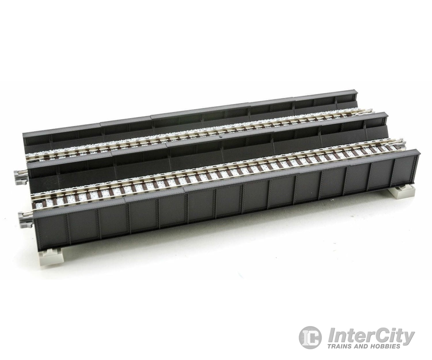 Kato N 20458 Double-Track Plate Girder Bridge -- 7-13/32" 186mm (black) - Default Title (CH-381-20458)