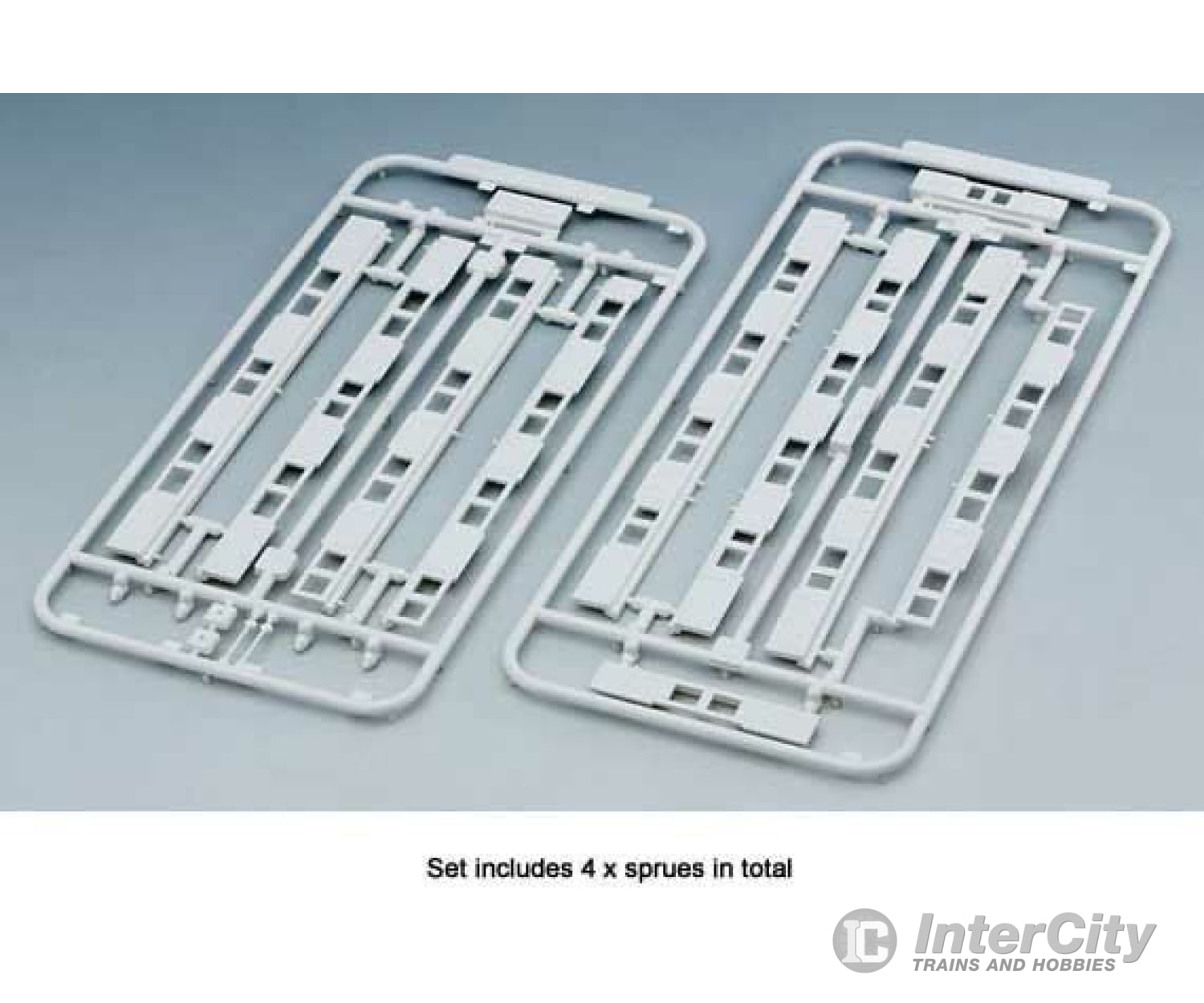 Kato N 23163 Platform Edge Barriers with Doors pkg(4) -- Use with 381-23160 and -23161, Sprues with Decals (Japanese Lettering) - Default Title (CH-381-23163)