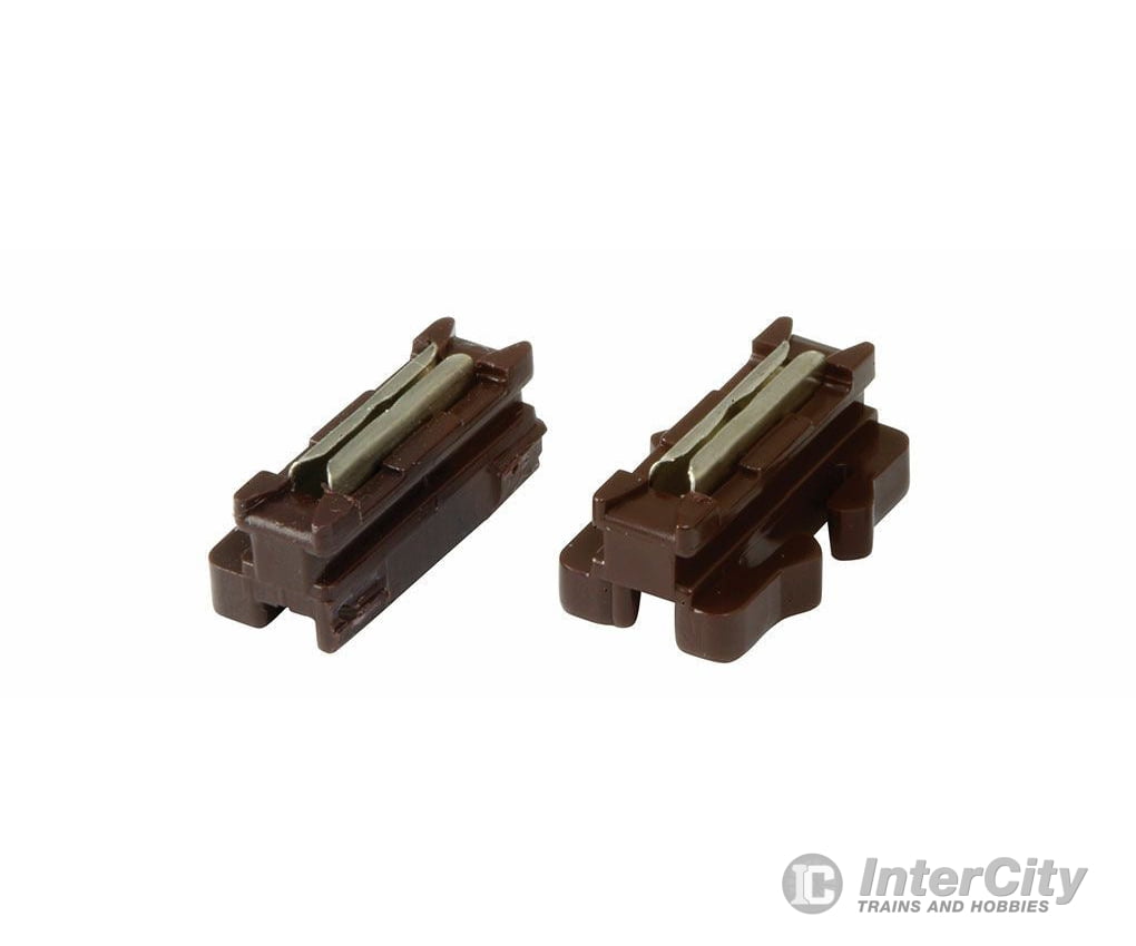 Kato N 24820 1/2 (One-Sided) Unijoiner - Unitrack -- Brown pkg(20) - Fits No. 4 Electric Turnout Only - Default Title (CH-381-24820)