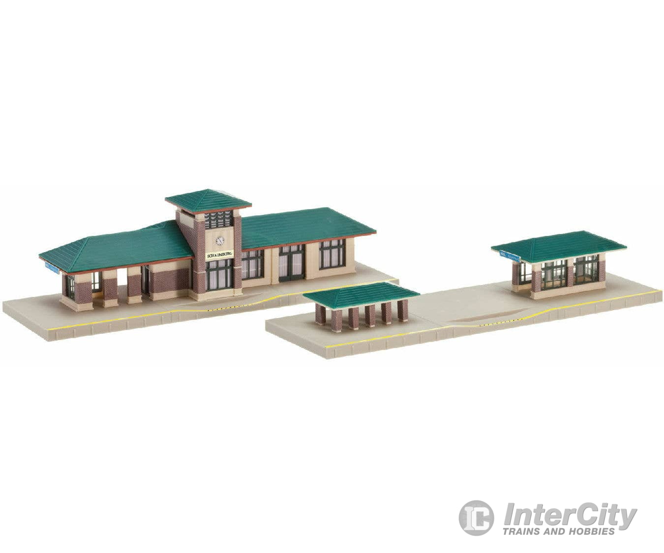 Kato N 31650 North American Suburban Station - Kit - 9-11/16 x 3’’ 24.6 x 7.6cm Structures