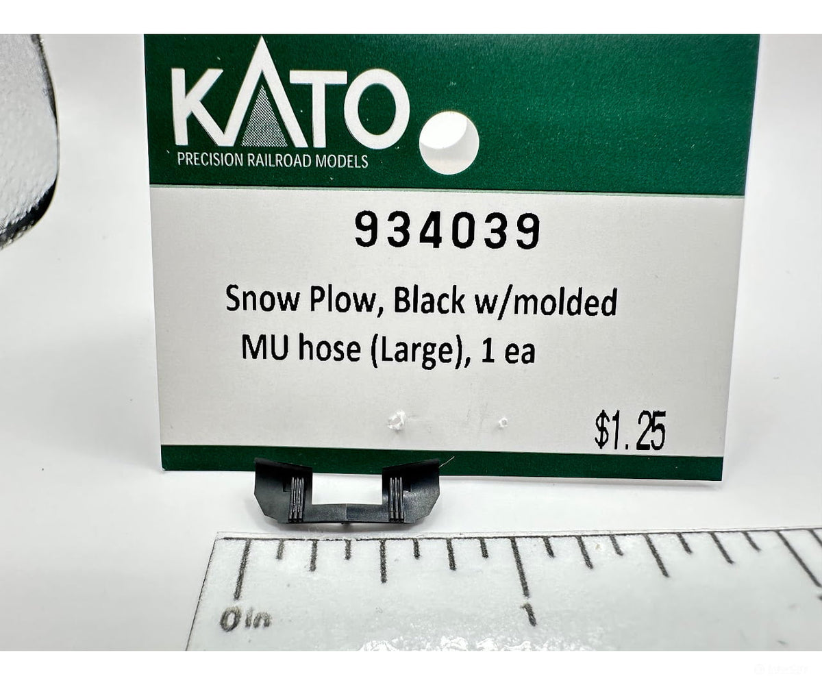 Kato N 934039 Snow Plow Black with molded MU hose 1pc - Parts