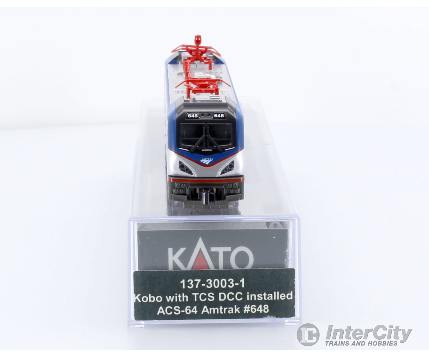 Kato N Scale Amtrak Siemens Acs-64 #648 With Tcs Decoder Locomotives & Railcars