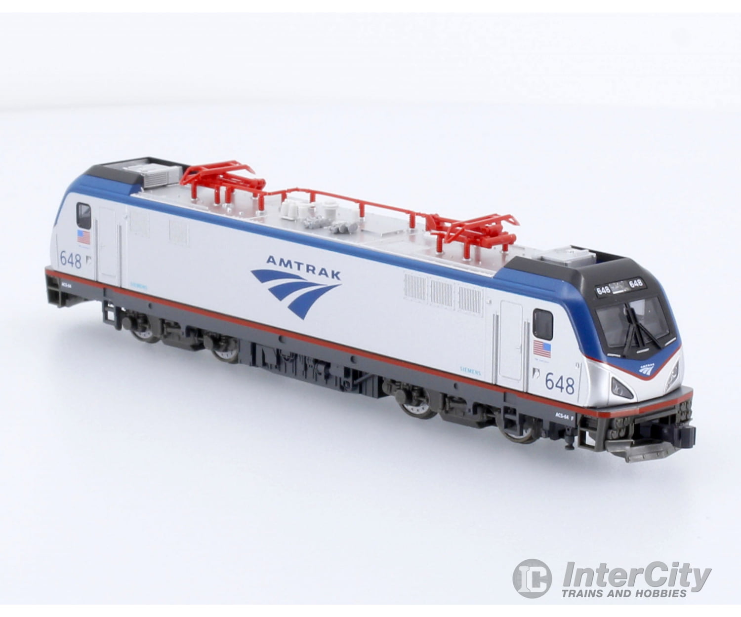 Kato N Scale Amtrak Siemens Acs-64 #648 With Tcs Decoder Locomotives & Railcars