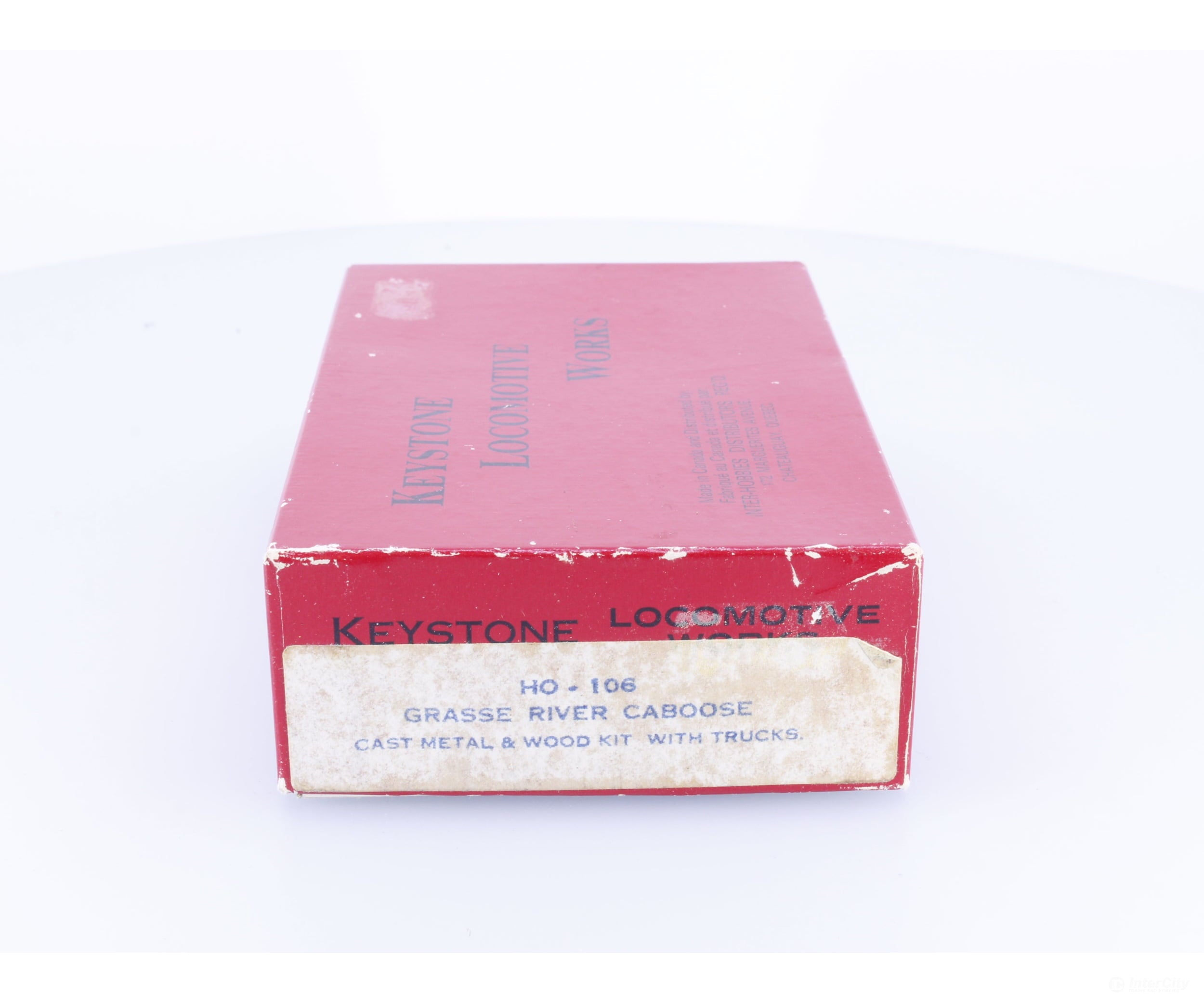 Keystone HO-106 HO Cast Metal & Wood Caboose Kit Grasse River Undecorated - Freight Cars