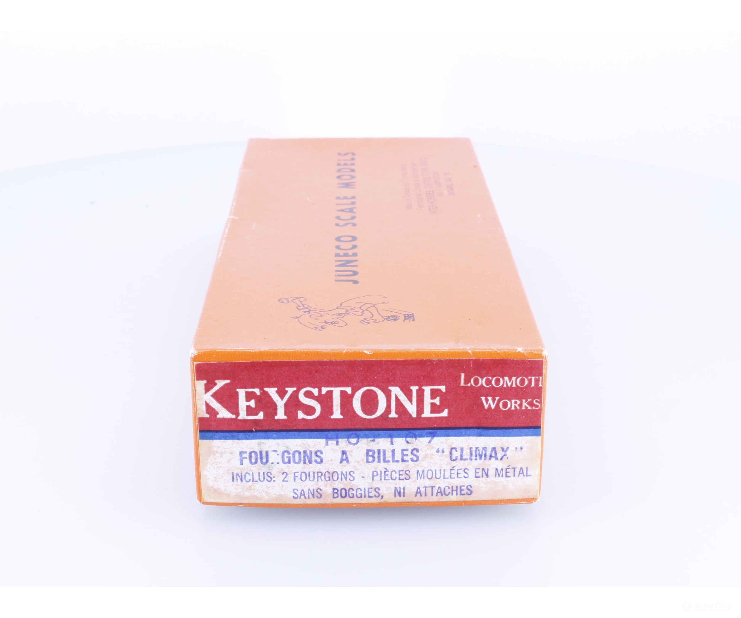 Keystone HO-107 HO 2x Cast Metal Climax Log Cars Less Trucks and Couplers Kit #2 Undecorated - Freight Cars