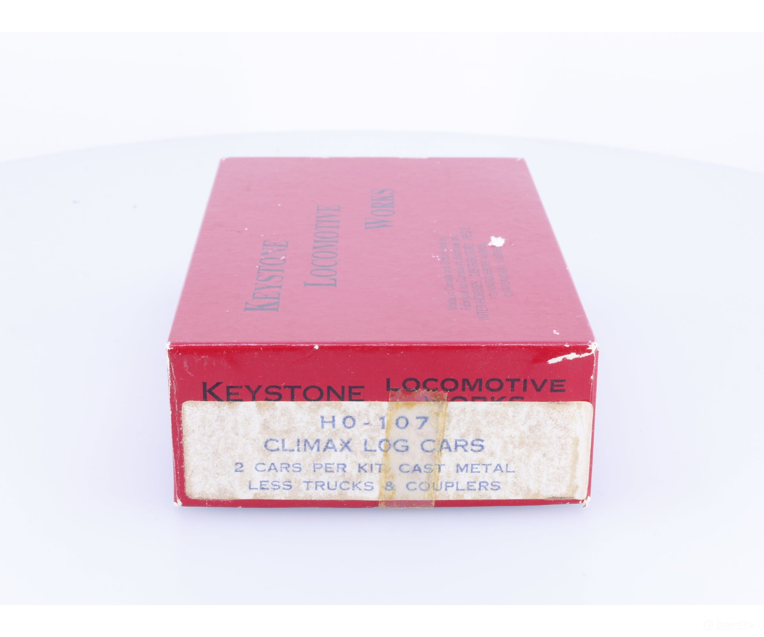 Keystone HO-107 HO 2x Cast Metal Climax Log Cars Less Trucks and Couplers Kit Undecorated - Freight Cars