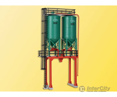 Kibri Ho 39931 Schwarz Concrete Works Double Silos Structures