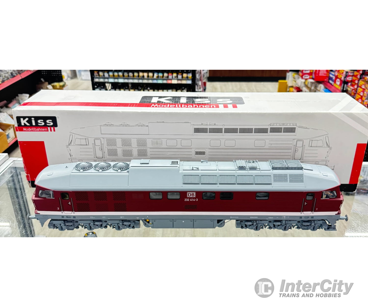 Kiss Modellbahnen 520009 1-Gauge BR 132/232 Diesel Locomotive 232 414-3 ’Ludmilla’- ESU DCC Sound European Locomotives