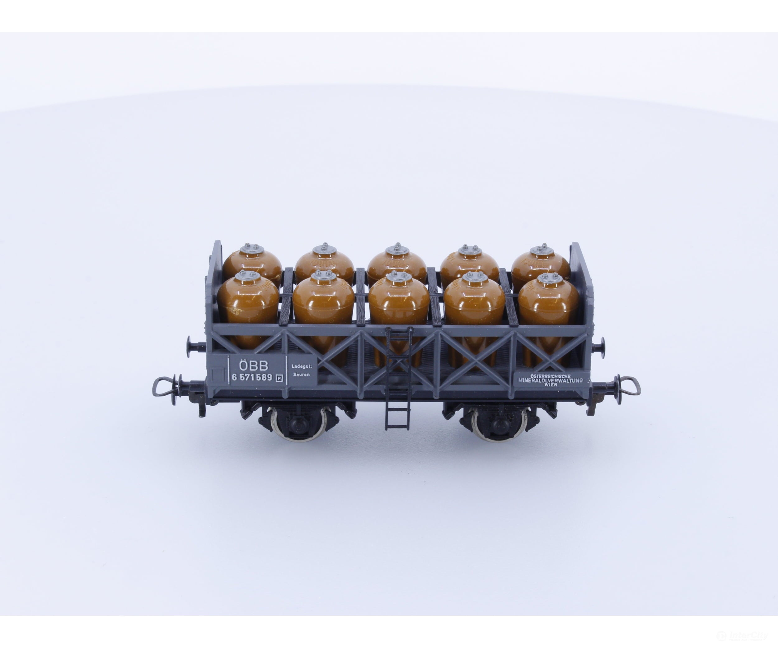 Kleinbahn 334 Ho Obb Special Acid Tank Wagon 6 571 589 European Freight Cars